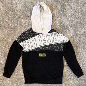 Sisley Black and White Graphic Hoodie